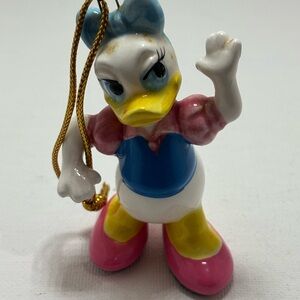 Ceramic Disney Daphne duck Christmas ornament
